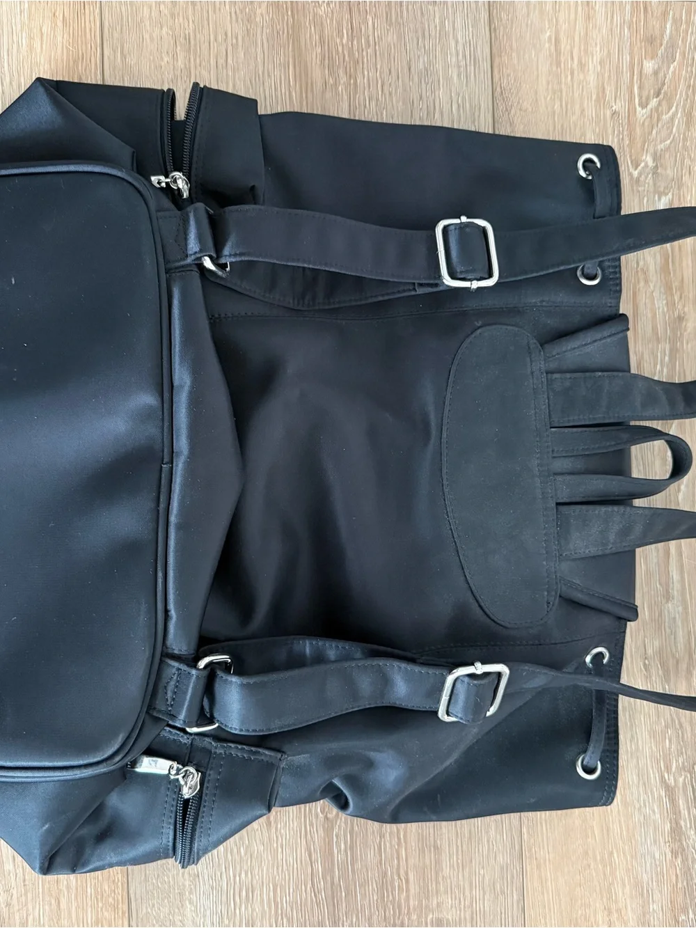 vintage GUESS USA nylon backpack, likely late 1990s–early 2000s (Y2K era)